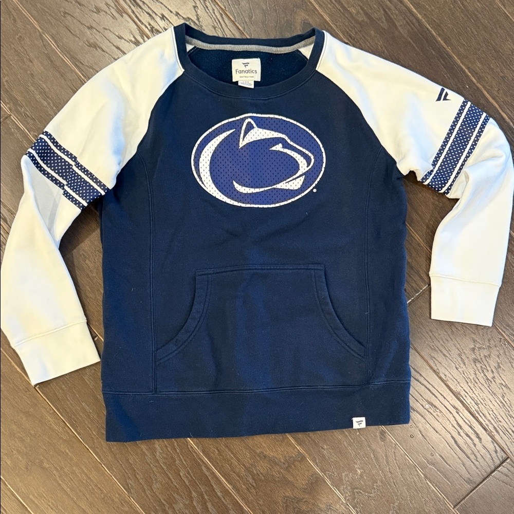 Fanatics Penn State Navy and White Sweatshirt